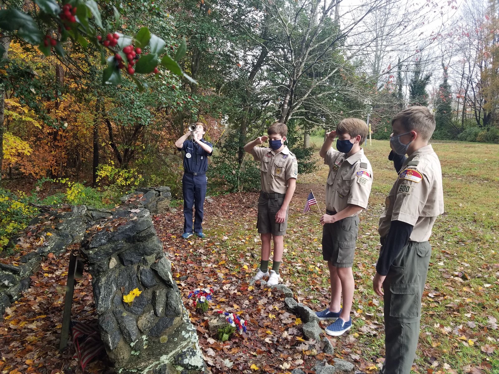 Troop 600 Scouts are Stewards of the Legacy of Bugler Boy Gillies